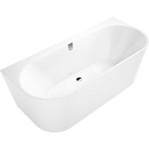 Cada baie free-standing Villeroy & Boch Oberon 2.0 Quaryl 180x80cm compozit alb Alpin imagine