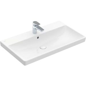 Lavoar Villeroy & Boch Avento 80x47 cu preaplin montare pe mobilier alb Alpin imagine