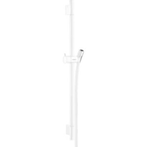 Bara de dus Hansgrohe Unica S Puro 65cm cu furtun 160cm alb mat imagine