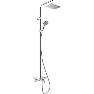 Coloana de dus Hansgrohe Vernis Shape 230 1 jet cu baterie de cada termostatata crom imagine