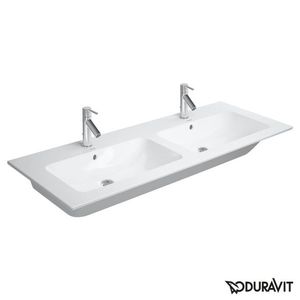 Lavoar dublu Duravit ME by Starck 130x49cm finisaj WonderGliss montare pe mobilier imagine