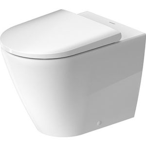 Vas wc Duravit D-Neo Rimless HygieneGlaze 37x58cm back-to-wall pentru rezervor ingropat imagine