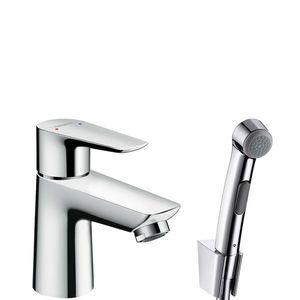 Baterie lavoar Hansgrohe Talis E cu dus tip bideu pentru igiena intima ventil push-open imagine