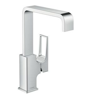 Baterie lavoar Hansgrohe Metropol 230 inalta ventil push-open cu levier decupat imagine