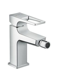 Baterie bideu Hansgrohe Metropol cu ventil push-open levier decupat imagine