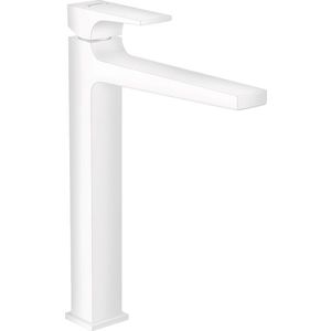 Baterie lavoar Hansgrohe Metropol 260 ventil push-open pentru lavoar tip bol alb mat imagine