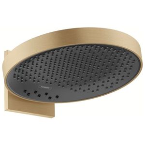 Palarie de dus Hansgrohe Rainfinity 360 3 tipuri de jet cu placa de conectare la perete bronz periat imagine