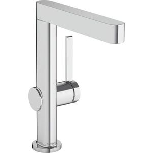 Baterie lavoar Hansgrohe Finoris 230 cu pipa rotativa ventil push-open crom imagine