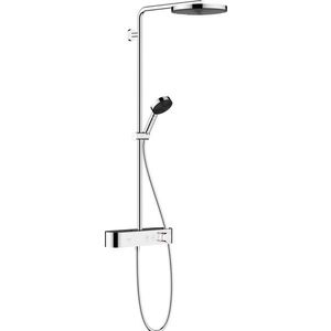 Coloana de dus Hansgrohe Pulsify S 260 1jet EcoSmart cu baterie termostatata ShowerTablet Select 400 crom imagine