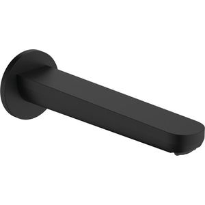 Pipa cada Hansgrohe Rebris S montaj incastrat 20cm negru mat imagine