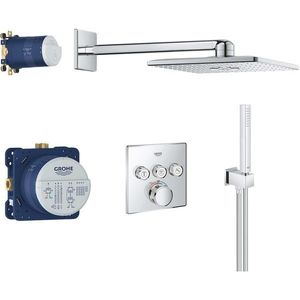 Sistem de dus incastrat Grohe Grohtherm SmartControl Perfect Set Rainshower SmartActive 310 Cube imagine