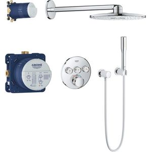 Sistem de dus incastrat Grohe Grohtherm SmartControl Set Perfect Shower cu Rainshower SmartActive 310 crom imagine