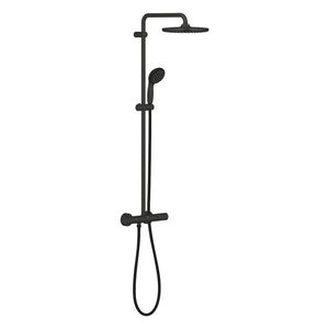 Coloana de dus Grohe Vitalio Start System 250 cu baterie termostatata 9.5 l/min matt black imagine