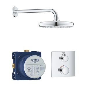 Sistem de dus incastrat Grohe Grohtherm Perfect Tempesta 210 cu 1 consumator crom imagine