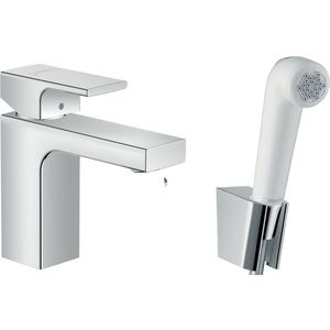 Baterie lavoar Hansgrohe Vernis Shape cu dus tip bideu pentru igiena intima imagine