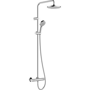 Coloana de dus Hansgrohe Vernis Blend 200 1 jet cu baterie termostatata crom imagine