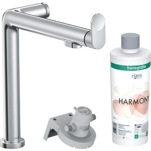 Baterie bucatarie Hansgrohe Aqittura M91 240 cu 3 cai si sistem filtrare crom imagine