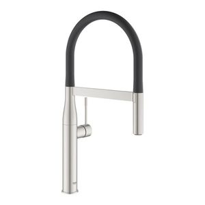 Baterie bucatarie Grohe Essence cu pipa flexibila ProfiSpray supersteel imagine