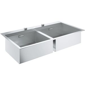 Chiuveta bucatarie Grohe K800 120 -S cu doua cuve 1024x560mm inox imagine