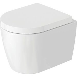 Vas wc Duravit ME by Starck Rimless 37x48cm WonderGliss alb mat imagine