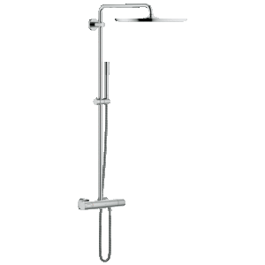 Coloana de dus Grohe RainShower System 400 cu baterie termostatata imagine