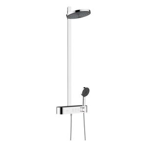 Coloana de dus Hansgrohe Pulsify S 260 2jet EcoSmart cu baterie termostatata ShowerTablet Select 400 crom imagine