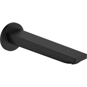 Pipa cada Hansgrohe Rebris E montaj incastrat 20cm negru mat imagine