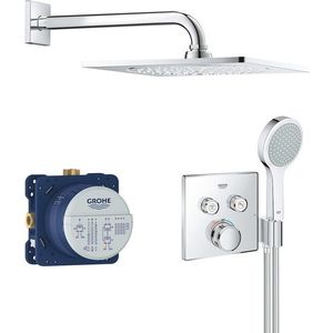 Sistem de dus incastrat Grohe Grohtherm SmartControl Perfect crom imagine