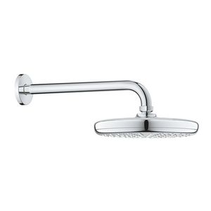 Palarie de dus Grohe Tempesta 210 si brat de dus 286mm de perete crom imagine