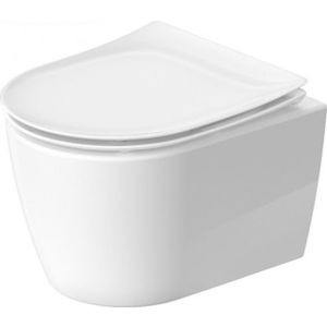 Vas wc suspendat Duravit Soleil by Starck Compact Rimless 37x54cm WonderGliss alb imagine