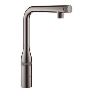 Baterie bucatarie Grohe Essence SmartControl cu dus extractibil pipa L hard graphite imagine