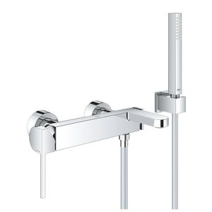 Baterie cada Grohe Plus cu set de dus cu agatatoare crom imagine