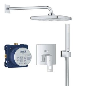 Sistem de dus incastrat Grohe Eurocube Perfect cu set de dusTempesta 250 Cube crom imagine