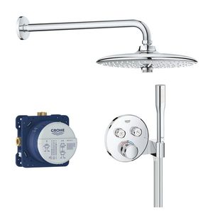 Sistem de dus incastrat Grohe Grohtherm SmartControl crom imagine