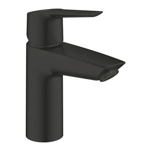 Baterie lavoar Grohe Start S ventil click-clack cartus SilkMove 28mm matt black imagine