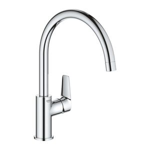 Baterie bucatarie Grohe Start Edge cu pipa C crom imagine