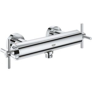 Baterie dus Grohe Atrio cu dubla comanda manere cruce crom imagine