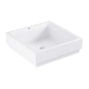 Lavoar tip bol Grohe Cube Ceramic 40cm fara orificiu baterie PureGuard alb imagine