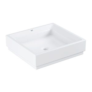 Lavoar tip bol Grohe Cube Ceramic 50cm fara orificiu baterie PureGuard alb imagine