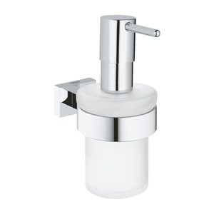 Dozator sapun lichid cu suport de perete Grohe Essentials Cube crom imagine