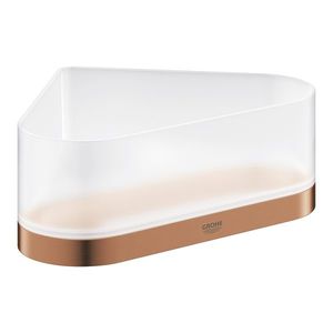 Etajera dus de colt Grohe Selection brushed warm sunset imagine