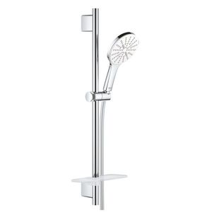 Set de dus Grohe Rainshower SmartActive 130 cu para 3 jeturi furtun 1.75cm si bara de dus 60cm moon white imagine