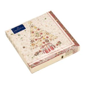 Set servetele hartie Villeroy & Boch Winter Specials C-Napkin Bakery Xmas Tree 33x33cm imagine