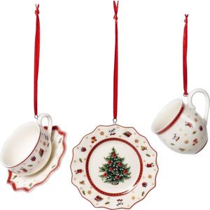 Set decoratiuni brad Villeroy & Boch Toy\'s Delight Decoration Tableware set 3 piese imagine