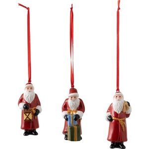 Set 3 decoratiuni brad Villeroy & Boch Nostalgic Ornaments Santa Claus 8cm imagine