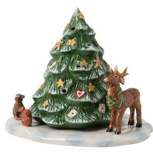 Decoratiune Villeroy & Boch Christmas Toys Christmas Tree with Forest Animals 23x17x17cm imagine