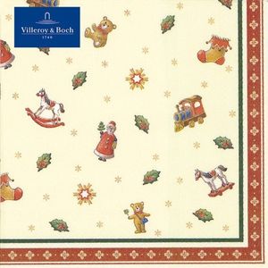 Set servetele hartie Villeroy & Boch Winter Specials Toys Cocktail Napkins Scatters S 25x25cm imagine