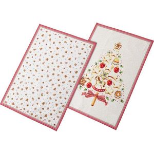 Set 2 prosoape bucatarie Villeroy & Boch Winter Bakery Delight Giftbox 50X70cm imagine