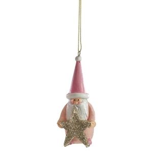 Decoratiune brad Deko Senso Santa Star roz imagine