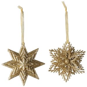 Set 2 decoratiuni brad Villeroy & Boch Christmas Decoration Star Snowflake 10cm imagine